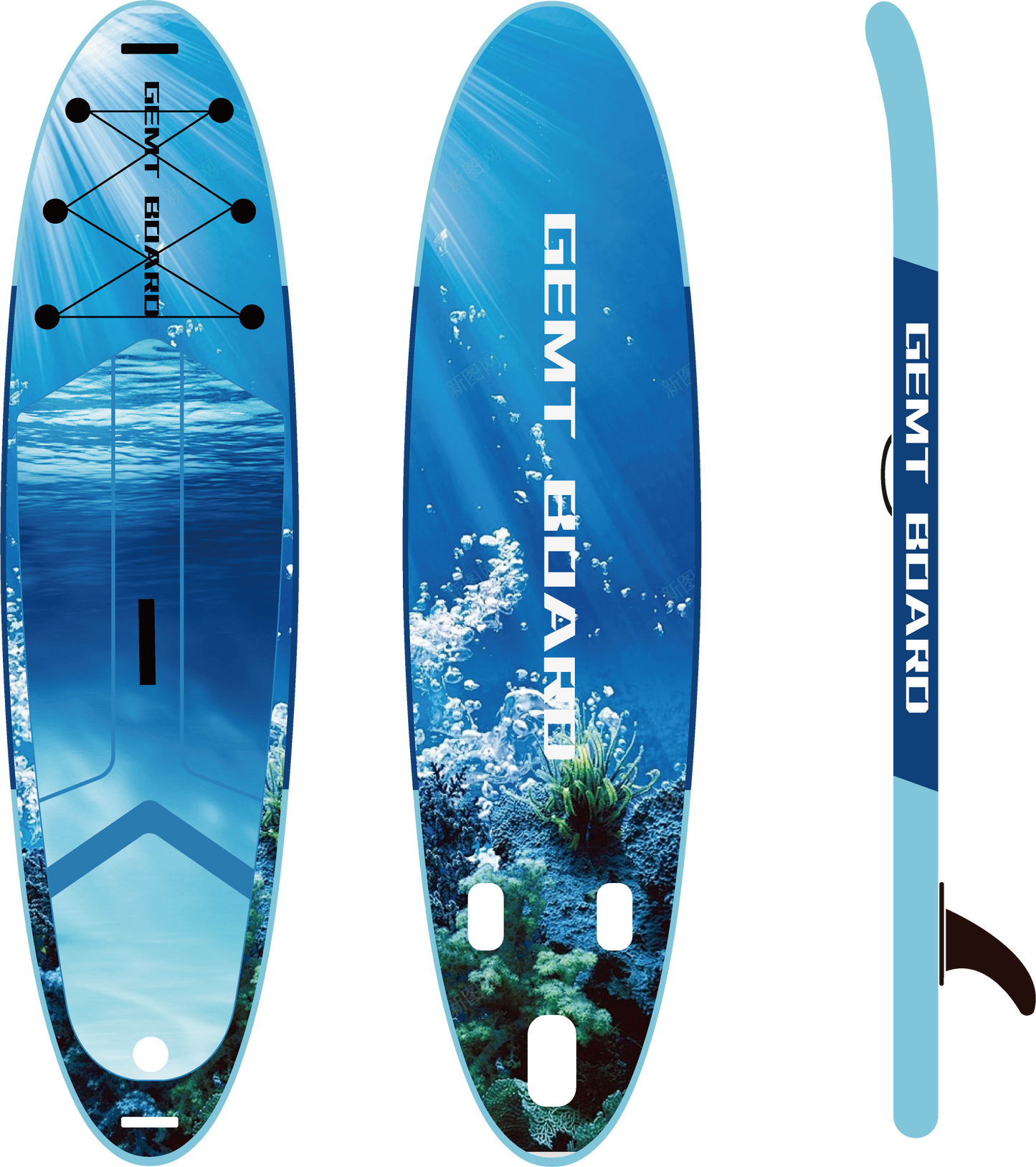 GMAF020-Customized Size UV Printing Inflatable SUP Board