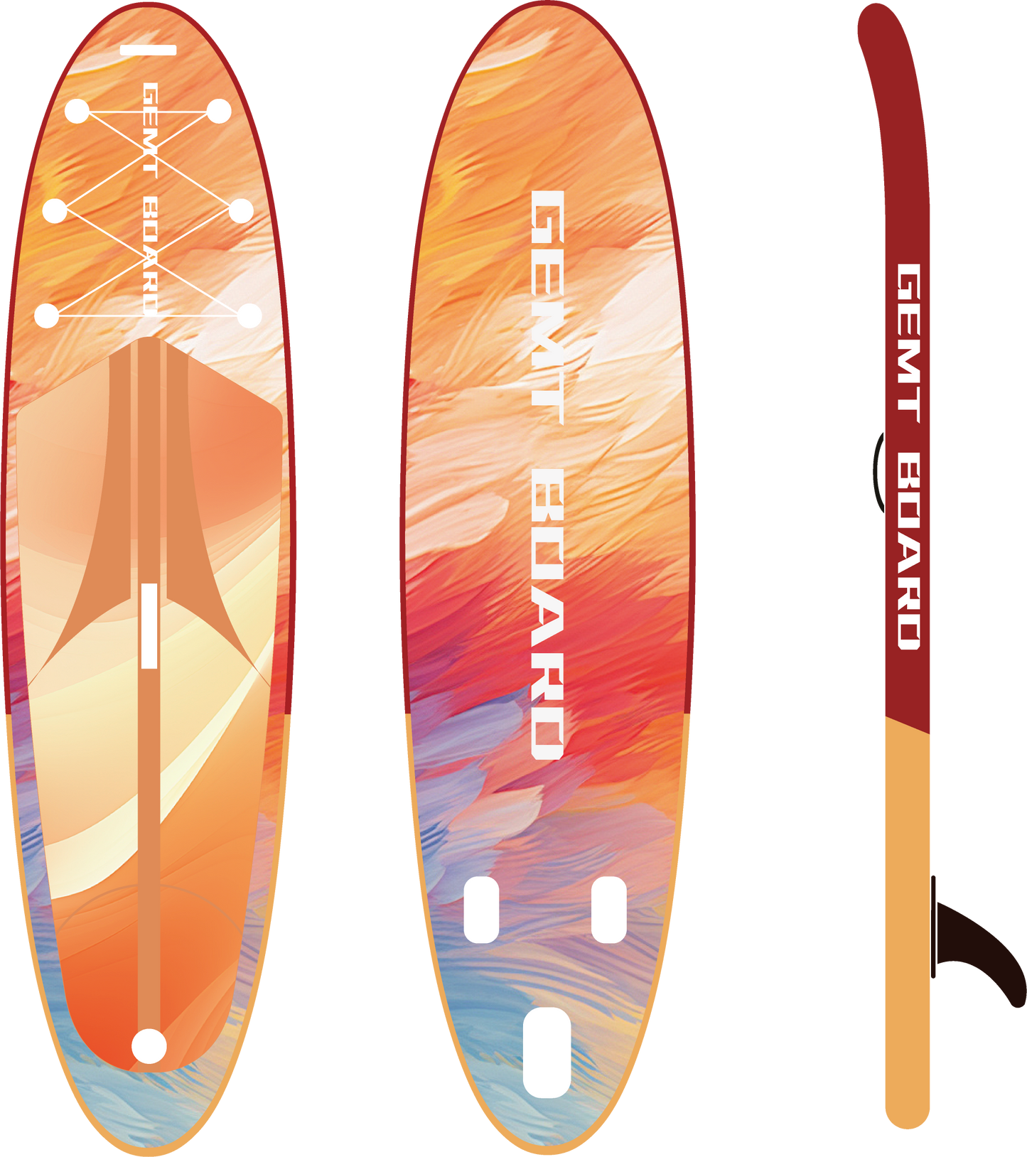 GMAF020-Customized Size UV Printing Inflatable SUP Board