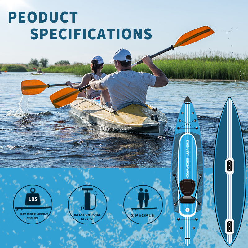 SOLO-2 Air Canoe Inflatable PVC Boat Wholesale 1 Person Double Chamber Inflatable Drop Needle Kayak